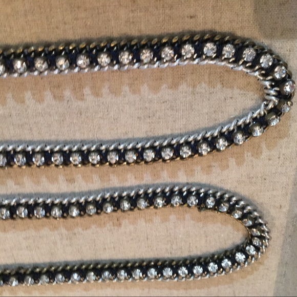 Stella & Dot | Retired La Coco Hematite+Rhinestone Cupchain Necklace - Picture 11 of 16